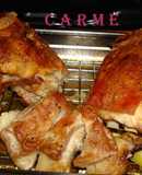 Asado de cordero al horno con patatas