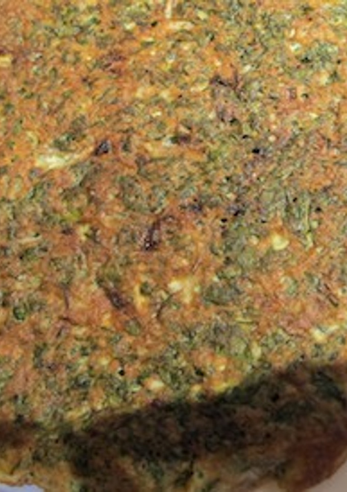 Una foto de Tortillas de espinacas y acelgas