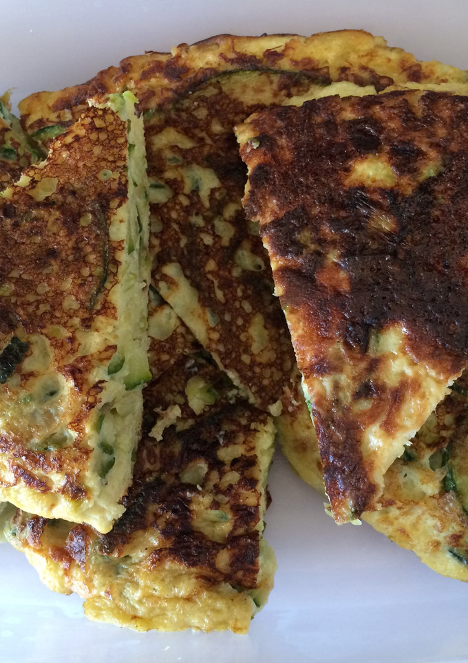 Una foto de Tortilla de zapallitos zucchinis