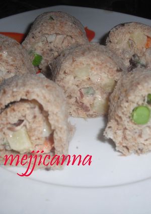 Una foto de Rollitos de ensaladilla y atún