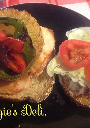 Una foto de Hamburguesa de pechuga de pollo
