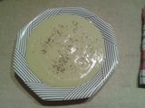 Crema de calabacín con quesito