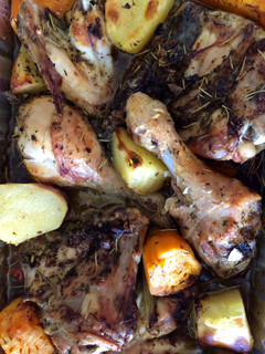 Una foto de Presas de pollo al horno