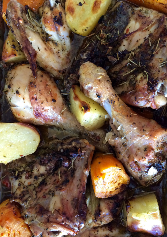 Una foto de Presas de pollo al horno