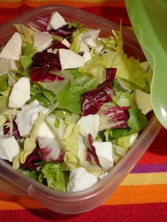 Una foto de Ensalada de queso fresco (dieta)
