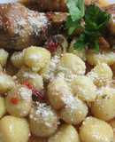Ñoquis con muslitos a la cerveza