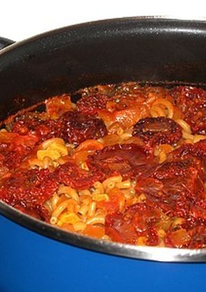 Una foto de Pasta ai pomodori secchi