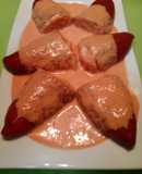 Pimientos del piquillo rellenos de jamón
