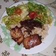Atún fríto encebollado a la portuguesa