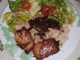 Atún fríto encebollado a la portuguesa