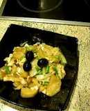 Wok de Berenjena con Setas Shitake