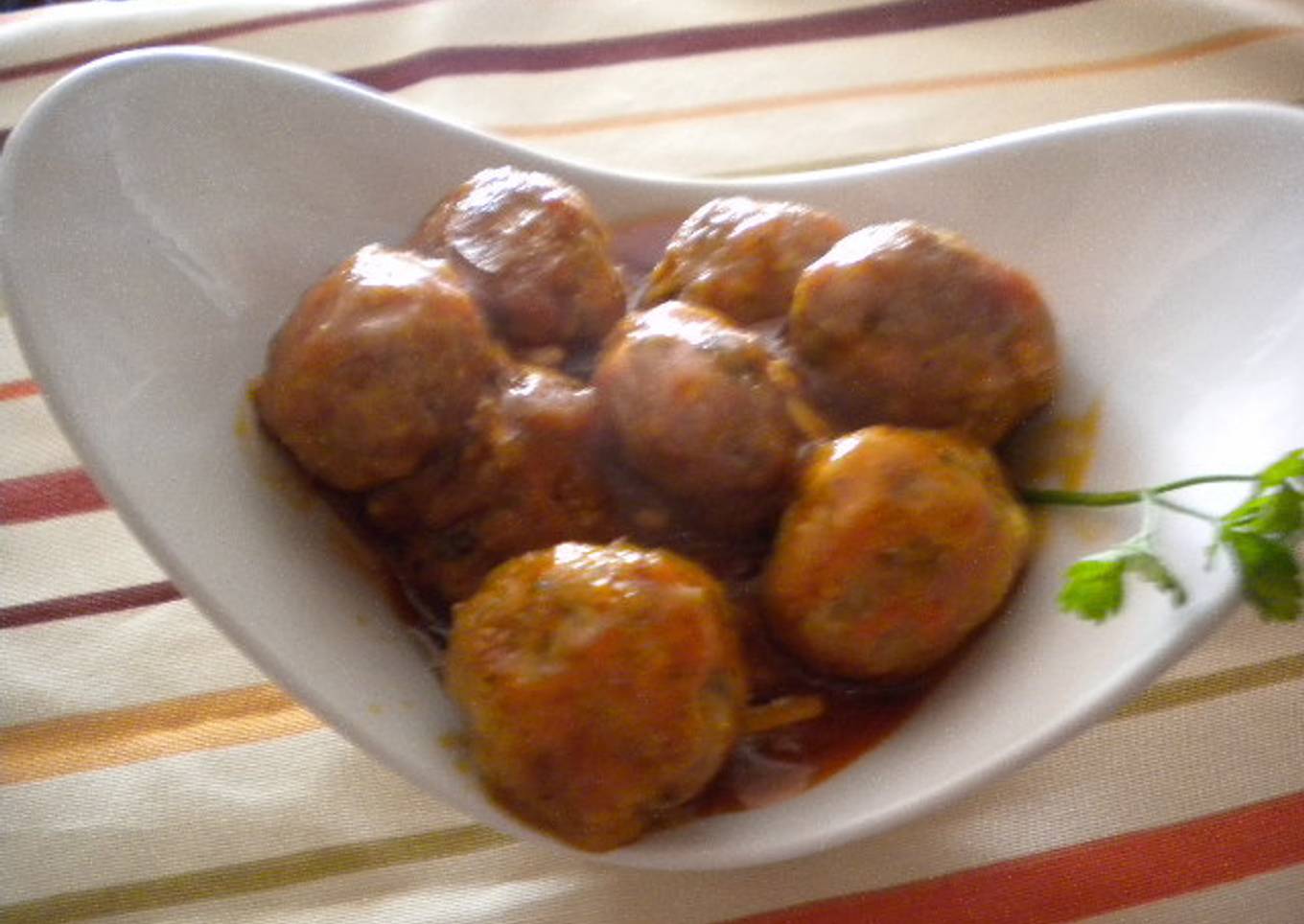 Albóndigas de picadillo al cabrales