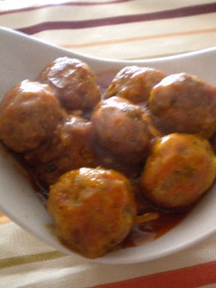 Una foto de Albóndigas de picadillo al cabrales
