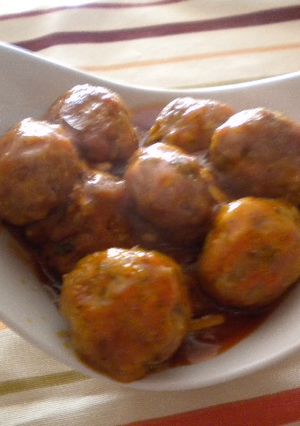 Una foto de Albóndigas de picadillo al cabrales