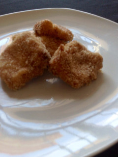 Una foto de Leche frita con maicena
