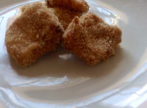 Una foto de Leche frita con maicena