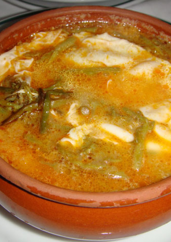 Una foto de Caldillo de espárragos silvestres