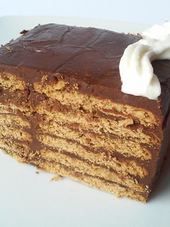 Una foto de Tarta de chocolate con galletas