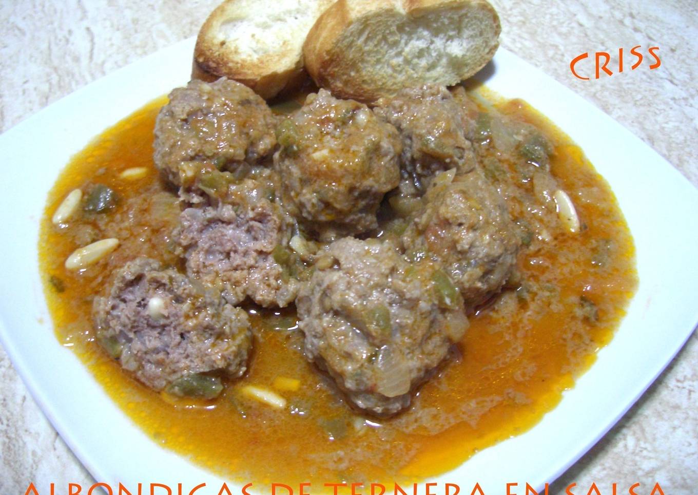 Albóndigas de ternera en salsa
