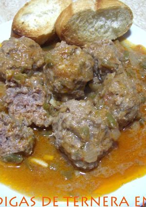 Una foto de Albóndigas de ternera en salsa