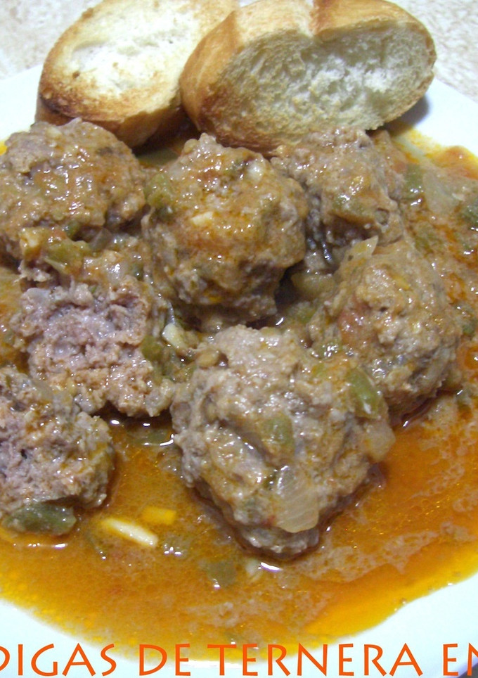 Una foto de Albóndigas de ternera en salsa