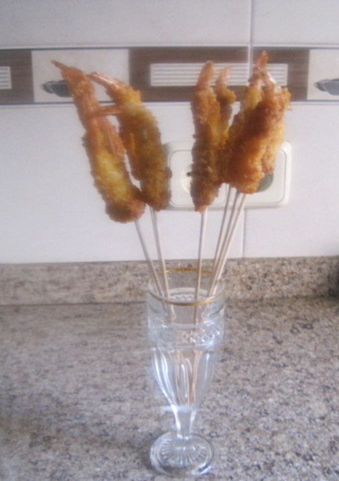 Una foto de Langostinos con kikos