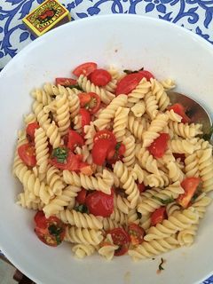 Una foto de Pasta a la Checca