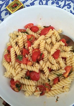 Una foto de Pasta a la Checca