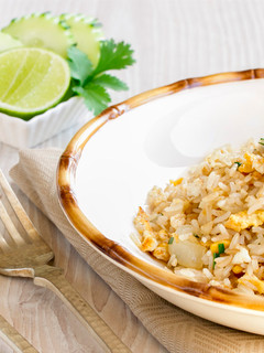 Una foto de Arroz frito con ajo