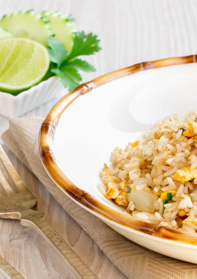 Una foto de Arroz frito con ajo