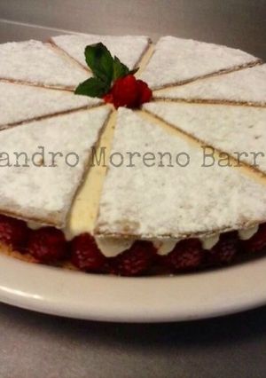 Una foto de Tarta de queso y crema 
