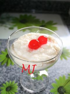 Una foto de Sorbete de piña y coco