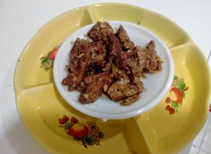 Una foto de Asadura de cordero encebollada con thermomix