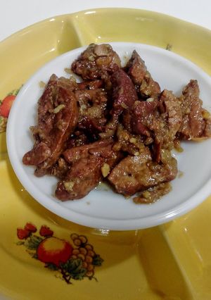 Una foto de Asadura de cordero encebollada con thermomix