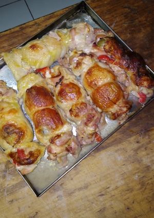 Una foto de Jamoncito de pollo relleno