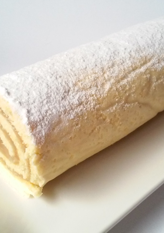 Una foto de Brazo de gitano relleno de dulce de boniato
