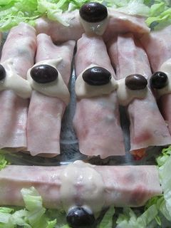 Una foto de Rollitos de jamón a los tres sabores