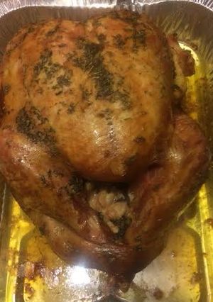 Una foto de Pollo al horno clásico mexicano