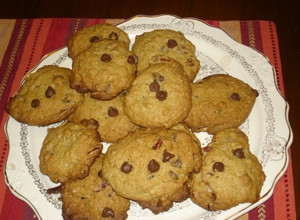 Una foto de Galletas de avena y chispas de chocolate de la abuelita