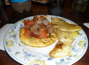 Una foto de Provoleta asada