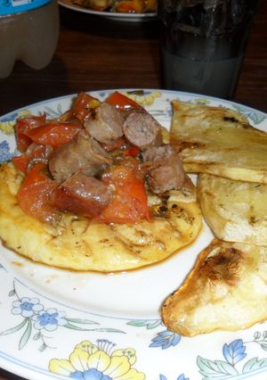 Una foto de Provoleta asada
