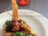 Gamberetti con rucola