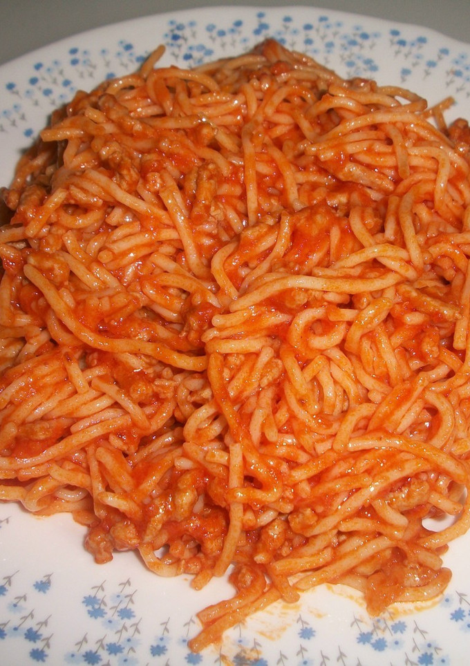 Una foto de Espaguetis a la italiana de mi madre