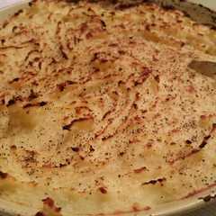 A picture of Puré de papas gratinado.