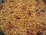 Arroz con cebolla y bacalao