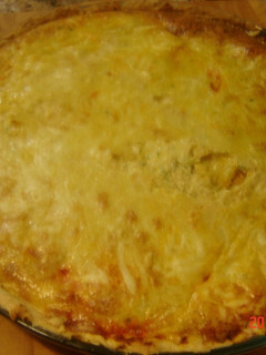 Una foto de Quiche de tomate y queso
