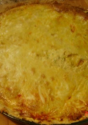 Una foto de Quiche de tomate y queso