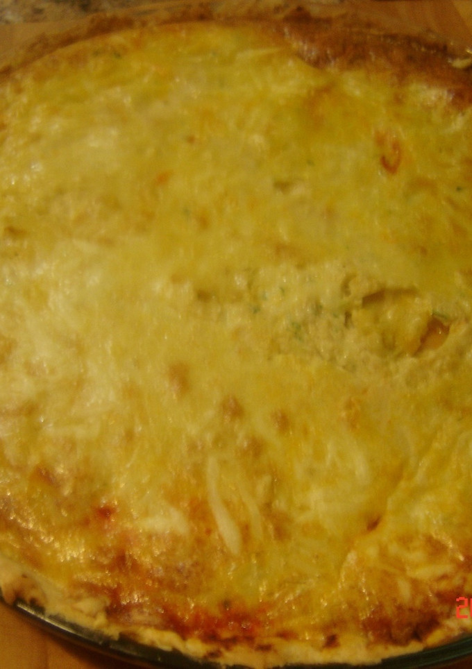 Una foto de Quiche de tomate y queso
