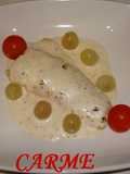 Salmón a las uvas con cava