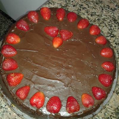 Torta de chocolate y crema pastelera Receta de vivianabillene- Cookpad